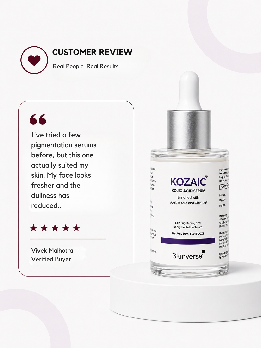 Kozaic Serum | Dark Spot Corrector & Skin Brightening Solution