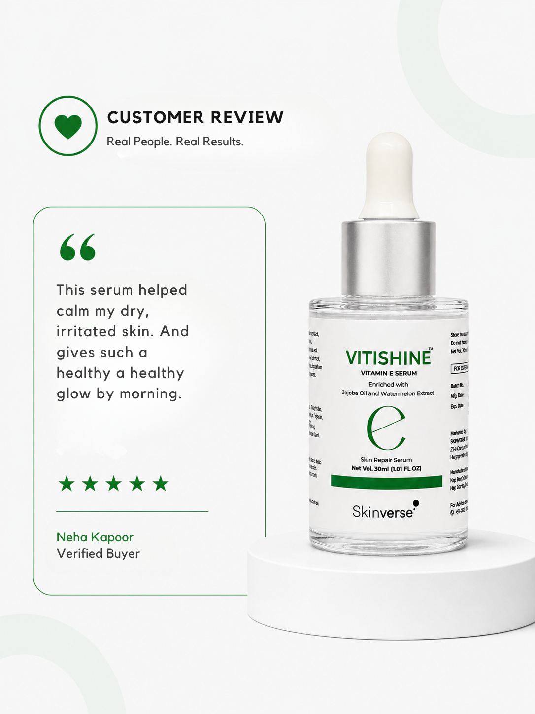 Vitishine Skin Repair Serum | For Glowing & Rejuvenated Skin