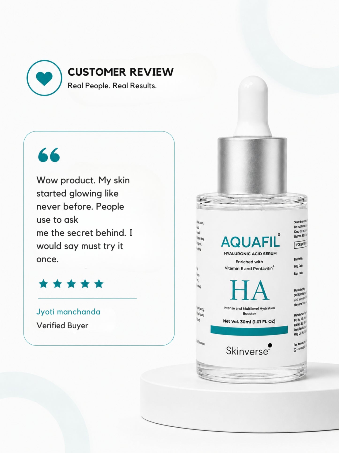 Aquafil Multilevel Hydration Serum | Deep Hydration with Hyaluronic Acid