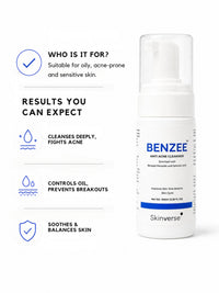 Benzee Anti-Acne Cleanser | Deep Cleansing for Clear, Blemish-Free Skin