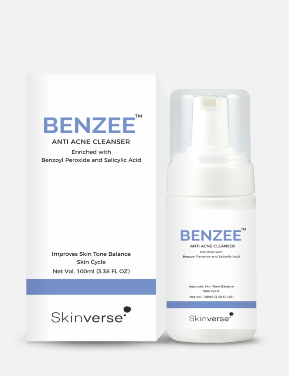 Benzee Anti-Acne Cleanser | Deep Cleansing for Clear, Blemish-Free Skin