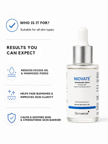 Niovate Niacinamide Serum | Antioxidant-Rich Hydration for Radiant Skin