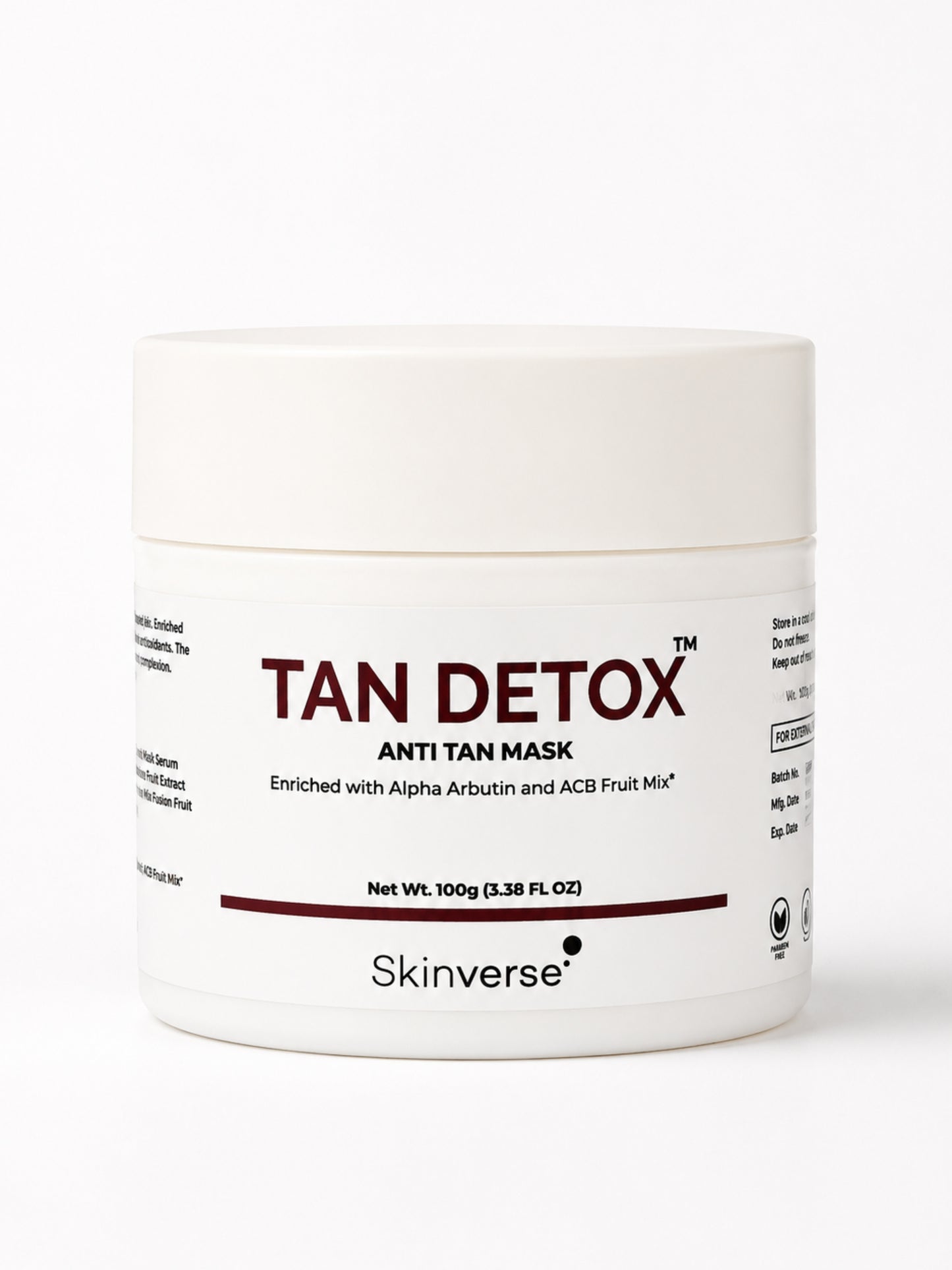 Tan Detox Mask | Instant Tan Removal & Skin Brightening