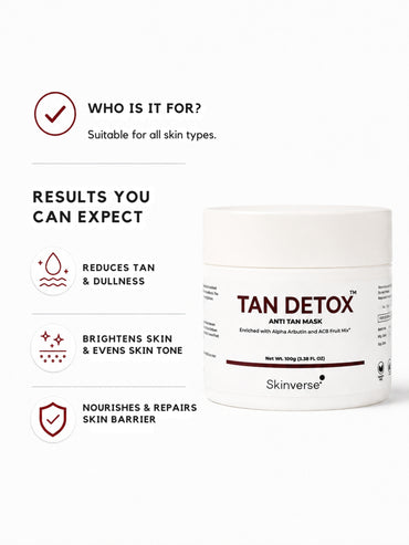 Tan Detox Mask | Instant Tan Removal & Skin Brightening