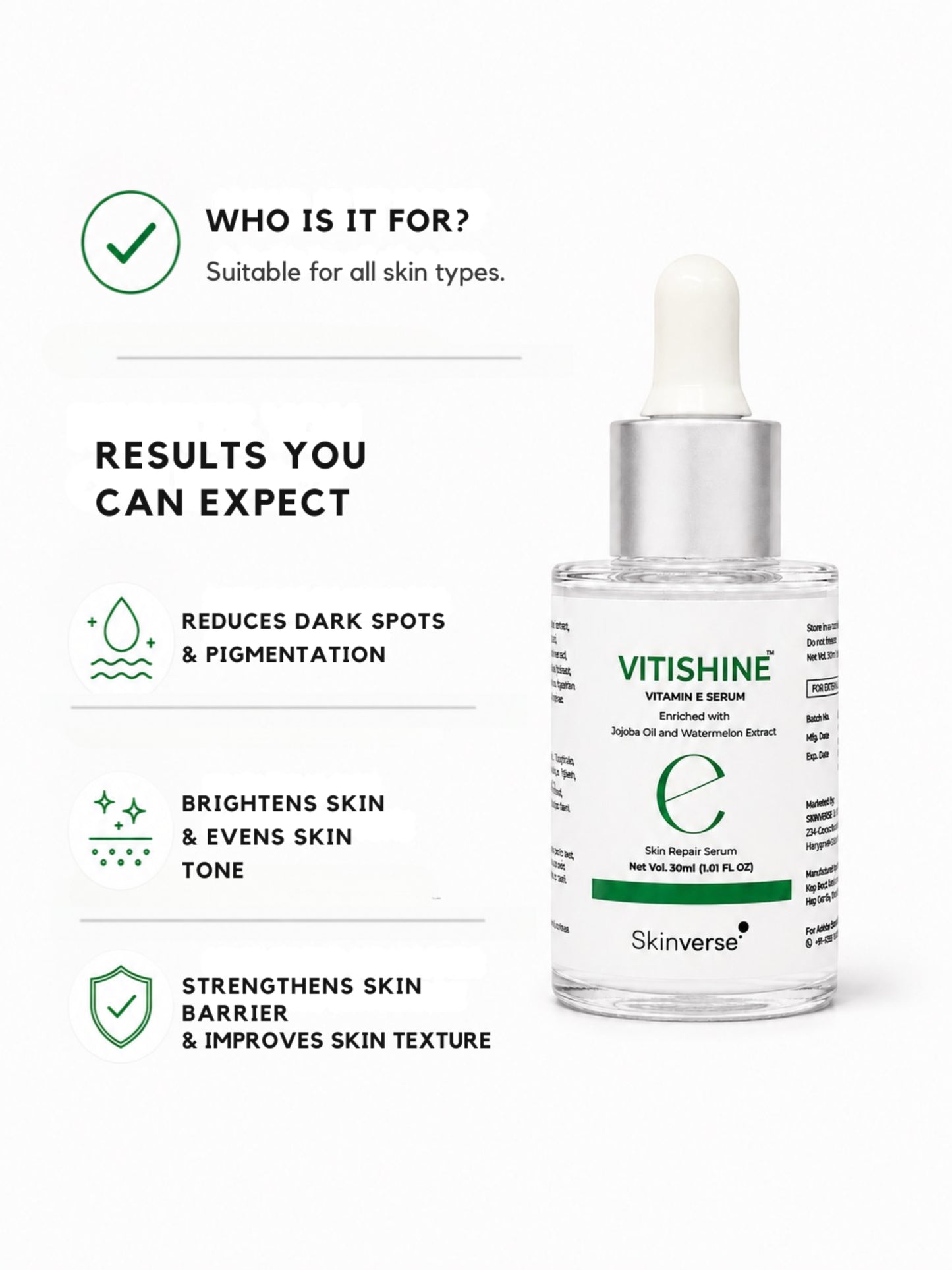 Vitishine Skin Repair Serum | For Glowing & Rejuvenated Skin